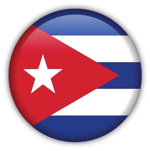 Kuba flaggikonen — Stock vektor