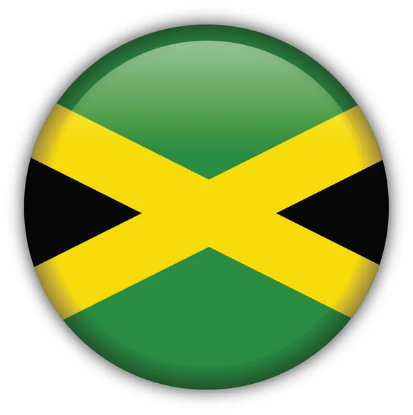 Icona Bandiera Giamaicana — Vettoriale Stock