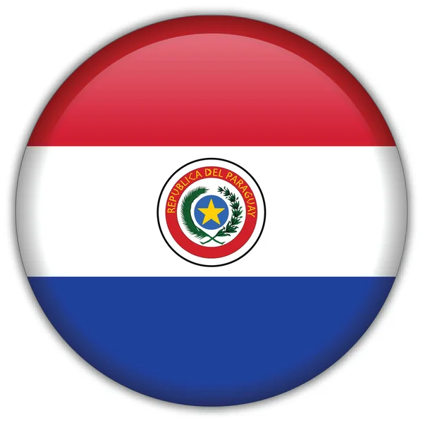 Het pictogram van de vlag van Paraguay — Stockvector