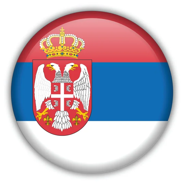 Serbia flag icon — Stock Vector
