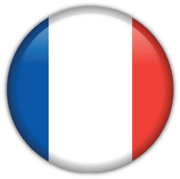 法国国旗图标 图库插图