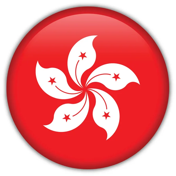 Ikona vlajky hong kong Stock Ilustrace