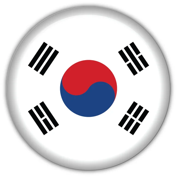 Korea Republic flag icon Royalty Free Stock Vectors