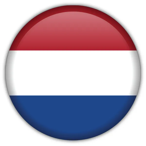 荷兰国旗图标 免版税图库矢量图片