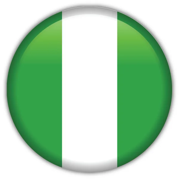 Nigeria Icona della bandiera Vettoriali Stock Royalty Free