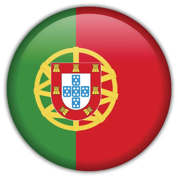 Значок прапорця Португалії Ліцензійні Стокові Ілюстрації