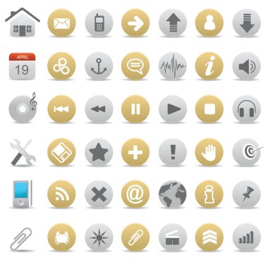 Web icons and elements