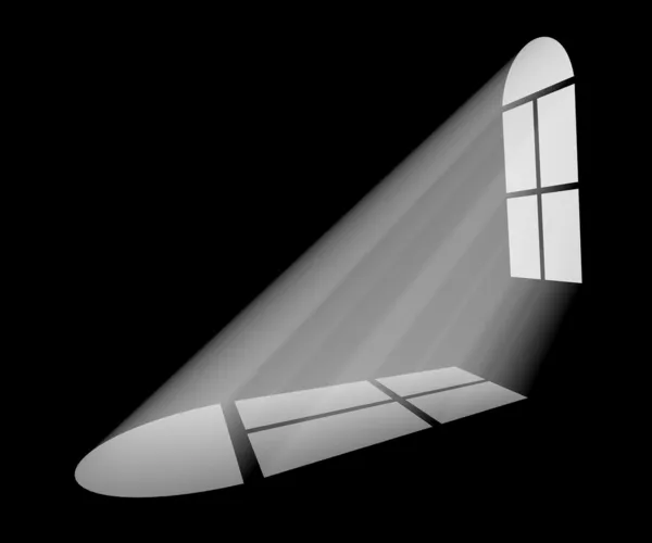 Licht im Fenster — Stockfoto