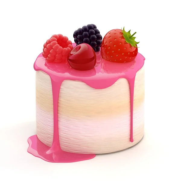 Süteményt Berry Jogdíjmentes Stock Fotók