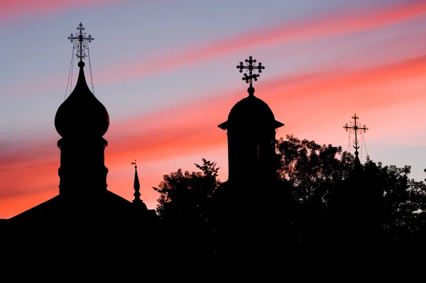 Купола православных храмов — стоковое фото