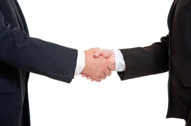 Business shaking hands clipart