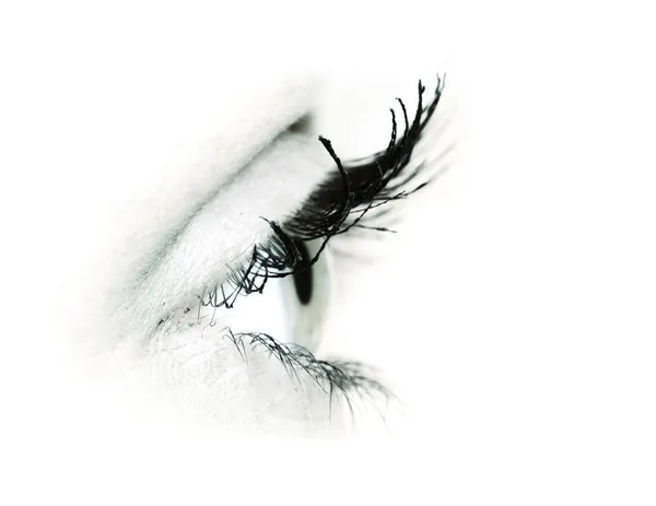 Makro kobieta oka — Zdjęcie stockowe