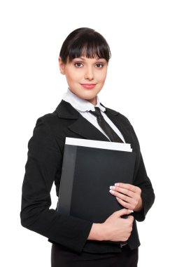 Beautiful smiley secretary clipart