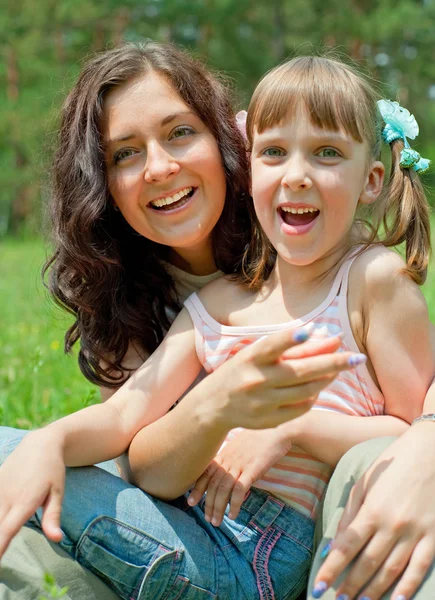 Happy mother with daughter — Stock Photo, Image