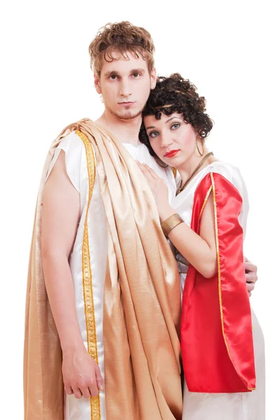 Paar in Griekse stijl — Stockfoto
