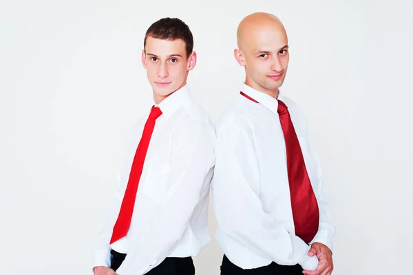 Deux hommes d'affaires prospères — Photo
