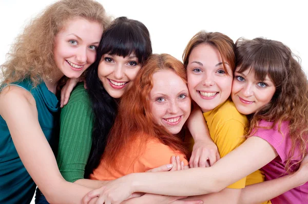 Várias mulheres jovens felizes — Fotografia de Stock