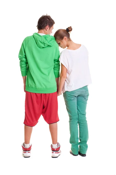 Back of young couple — Stock Photo, Image