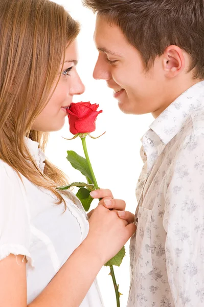 Casal romântico bonito — Fotografia de Stock