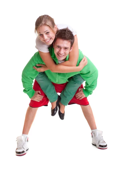 Cheerful young couple — Stock Photo, Image