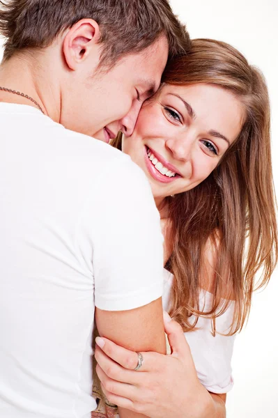 快乐的年轻夫妇 — 图库照片