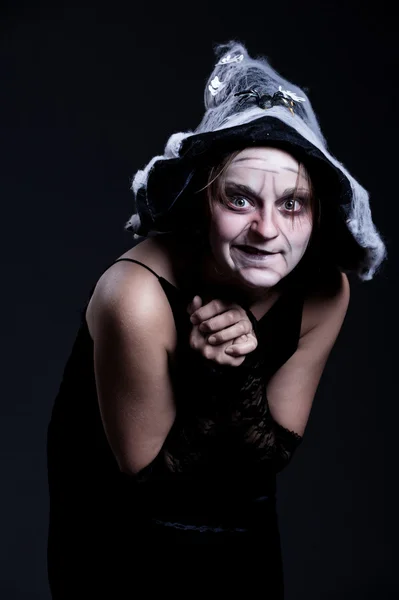 Portret chytry czarownica — Zdjęcie stockowe