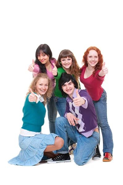 Happy and successful teenagers — Stock Photo, Image