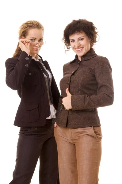 Två attraktiva affärskvinnor — Stockfoto