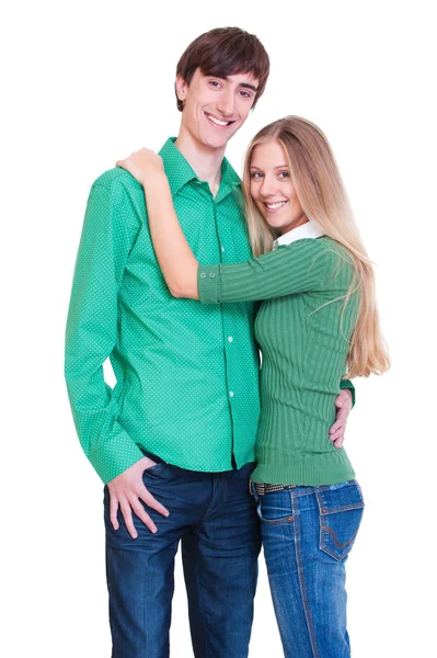 Glad smiley couple — Stock Photo, Image