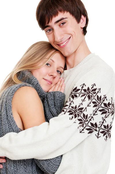Glückliches Smiley-Paar — Stockfoto