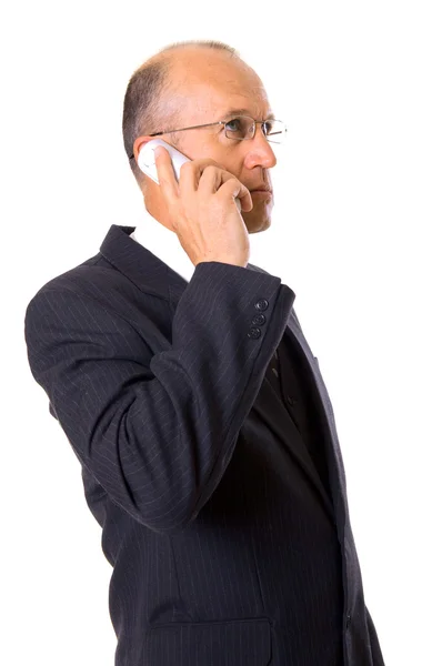 Hombre de negocios hablando por el teléfono celular — Foto de Stock