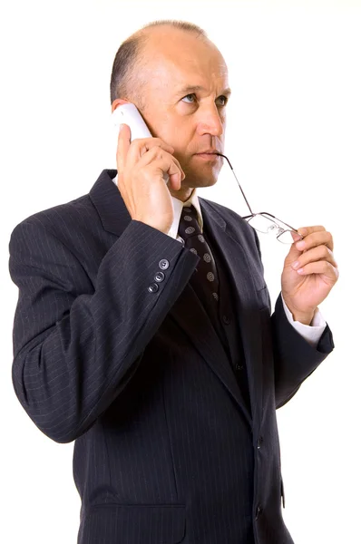 Businessman talking — Stock Photo, Image