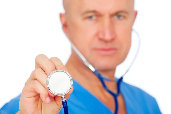 Läkare med stetoskop — Stockfoto