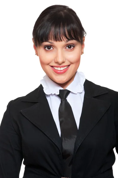Красивая деловая женщина в галстуке — стоковое фото