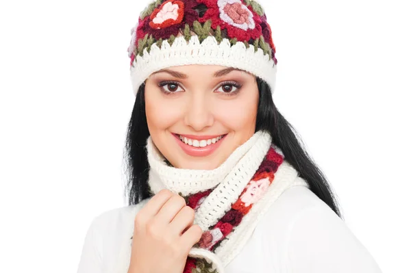 Pretty woman in hat — Stock Photo, Image
