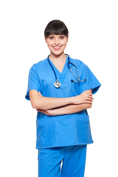 Smiley-Krankenschwester — Stockfoto