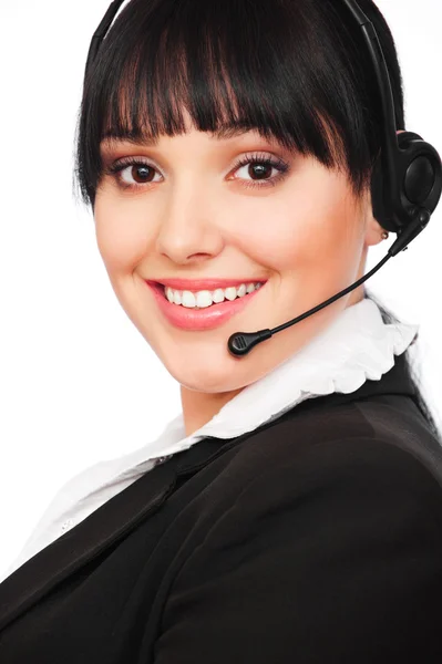 Smiley telefonist — Stockfoto