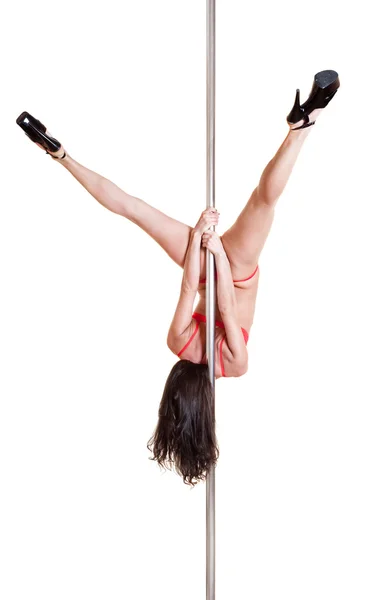 Stripper on the pole — Stock Photo, Image