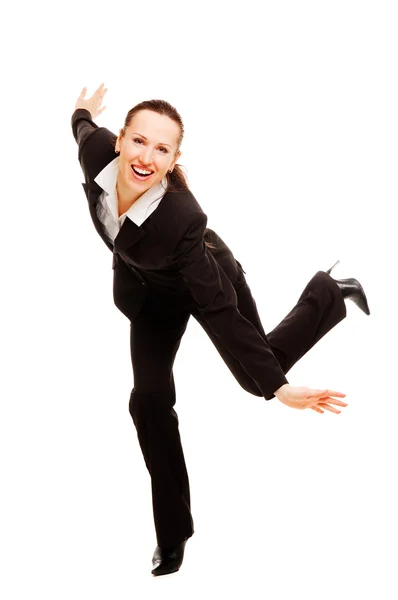 Attractive cheerful businesswoman — Stock Photo, Image