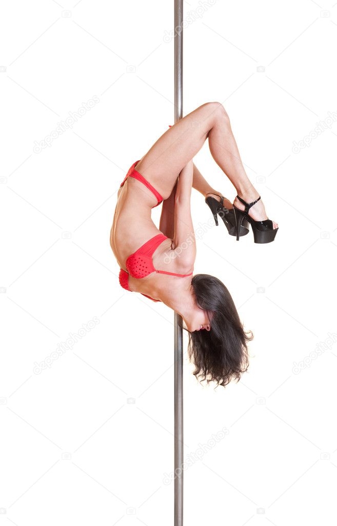 Beautiful dancer on the pole