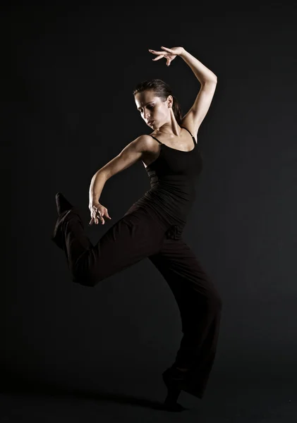 Beautiful woman dancing — Stock Photo, Image