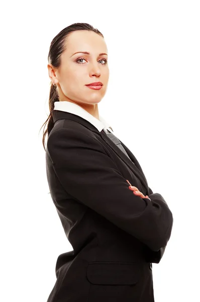 Porträt einer Geschäftsfrau mit Smiley — Stockfoto