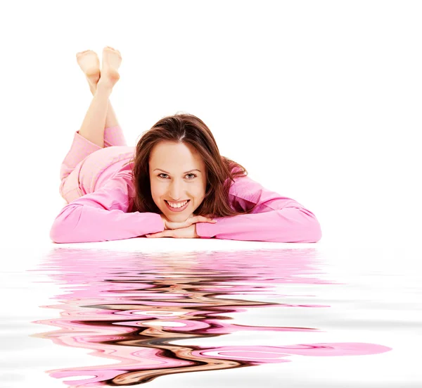 Pretty young woman relaxing — Stock Photo, Image