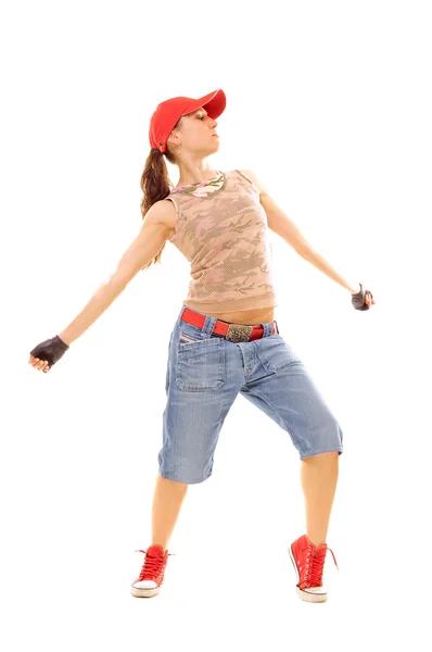 Městské tanečník v džínách — Stock fotografie
