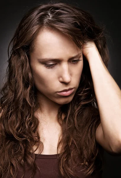 Genç kadında depresyon — Stok fotoğraf