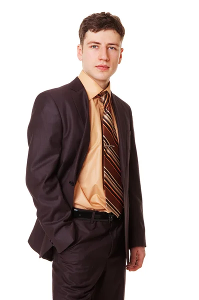 Sure young businessman — Stock Photo, Image