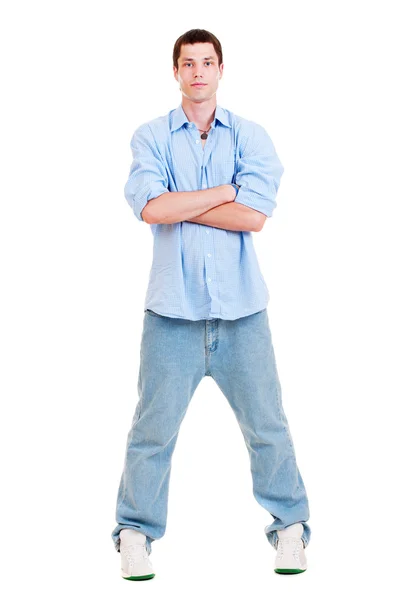 Full-length portrait of young man — Stock Photo, Image