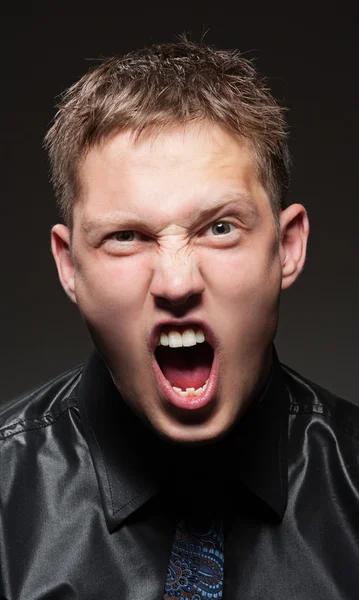 Portret wściekłego mężczyzny — Zdjęcie stockowe