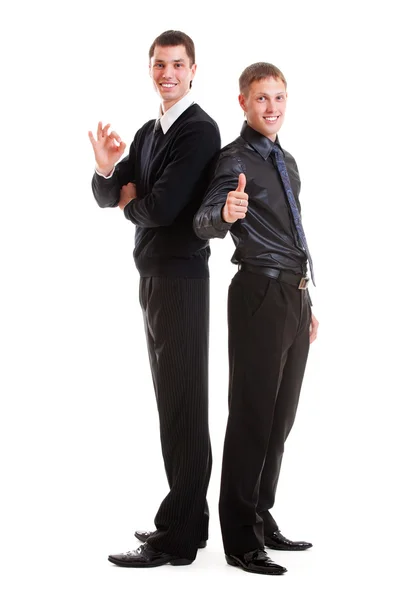Due giovani uomini d'affari prosperi — Foto Stock