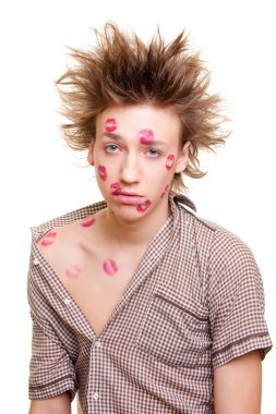 Funny tired lover clipart